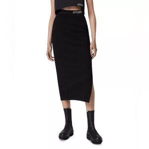 Allsaints jamie side slit skirt
